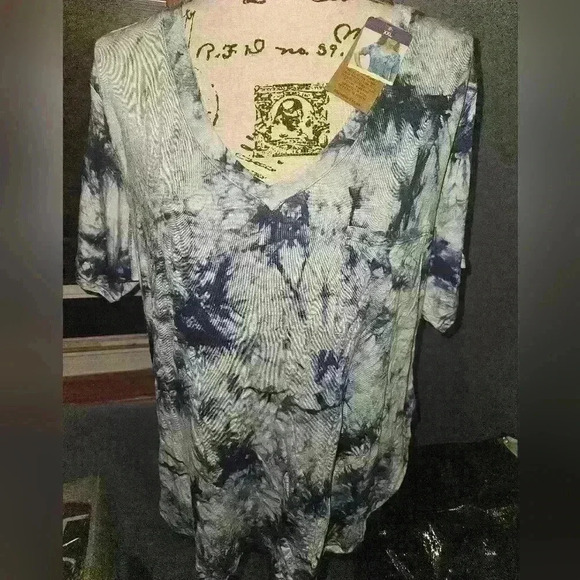 Members Mark Womans Tye Dyed Top Size XXL - Picture 1 of 12